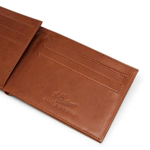 RM WIlliams Singleton Bi Fold Wallet tan