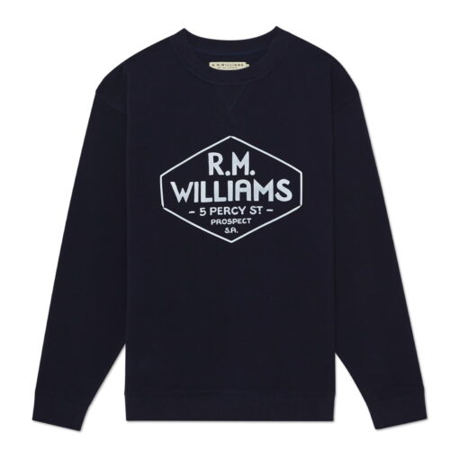 RM Williams Gladstone Crew Neck in dark navy