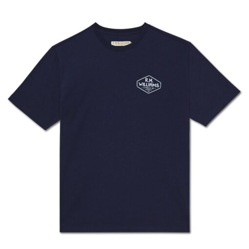 RM Williams Gladstone T Shirt in dark navy