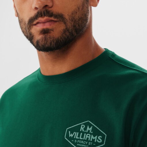 RM Williams Gladstone T Shirt forest green