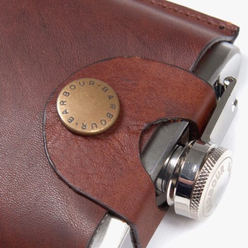 Barbour 4oz Hinged Hip Flask