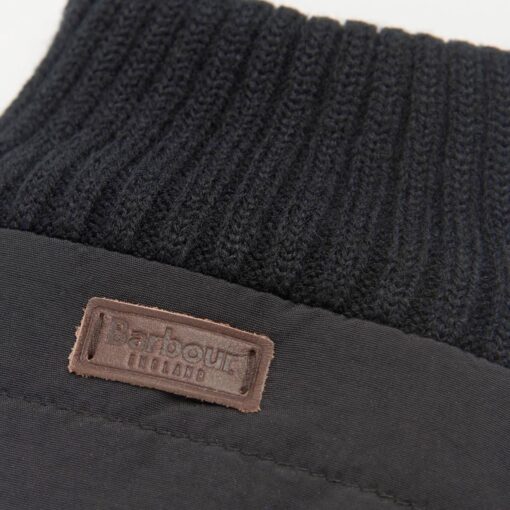 Barbour Banff Quilted Gloves in Black cuffs MGL0110BK31