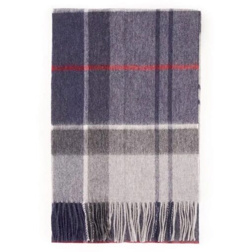 Barbour Carrbridge Tartan Scarf Blue Granite