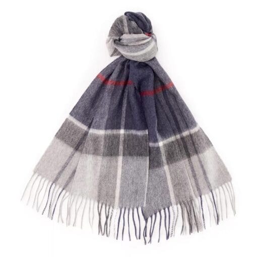 Barbour Carrbridge Tartan Scarf Blue Granite