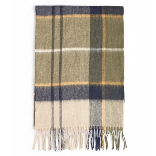 Barbour Carrbridge Tartan Scarf Forest Mist Tartan