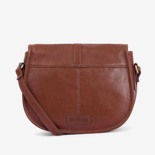 Barbour Laire Medium Leather Saddle Bag in Brown Barbour Laire Medium Leather Saddle Bag in Brown LBA0388BR111 back