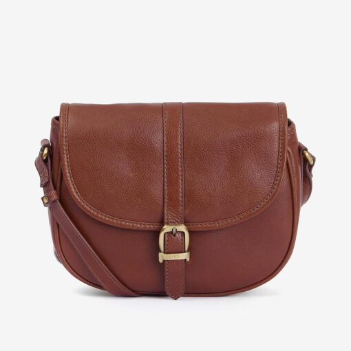 Barbour Laire Medium Leather Saddle Bag in Brown LBA0388BR111