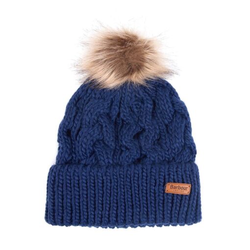 Barbour Penshaw Cable Beanie in Navy LHA0386NY15