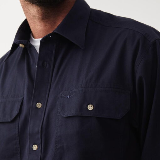 RM Williams Angus Shirt in navy