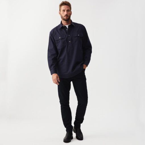 RM Williams Angus Shirt in navy