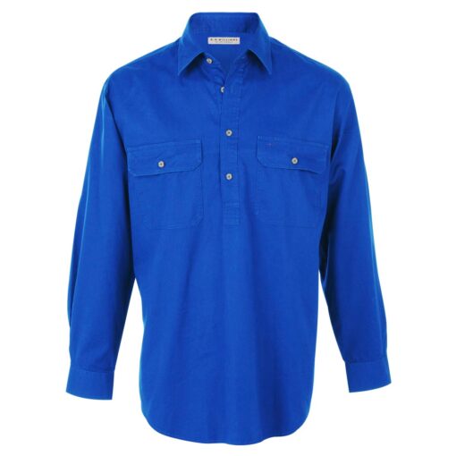 RM Williams Angus Shirt in royal blue