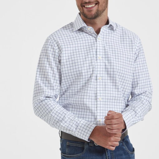 Schoffel Greenwich Tailored Shirt in navy