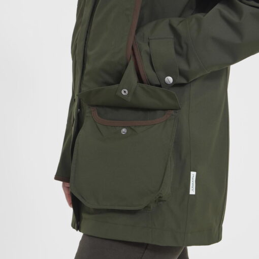 Schoffel Teal Ultralight Coat in forest