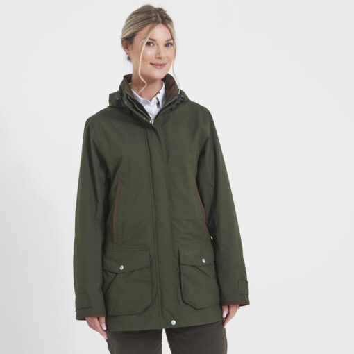 Schoffel Teal Ultralight Coat in forest
