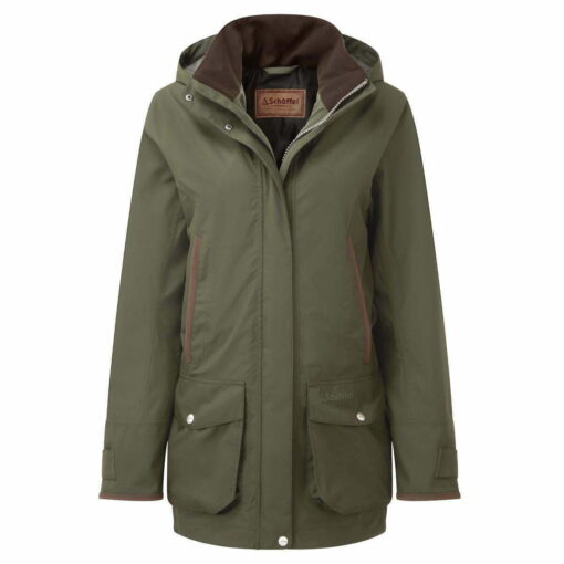 Schoffel Teal Ultralight Coat in forest