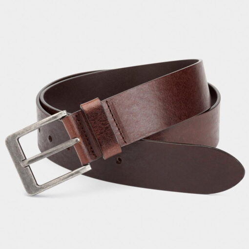 Ibex Of England Creta Wax Leather Belt Dark Brown