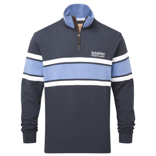 Schoffel Exmouth Heritage ¼ Zip Petrol Blue