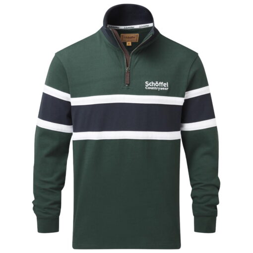 Schoffel Exmouth Heritage ¼ Zip in Pine Green