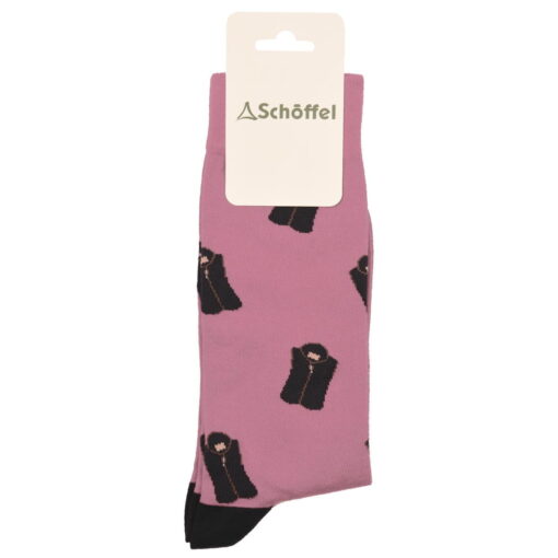 Schoffel Ladies Cotton Socks - Pink Lyndon