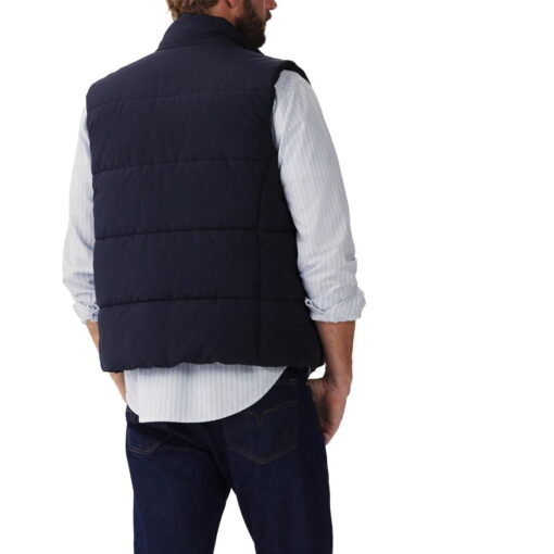 R M Williams Padstow Vest in Navy JV232NY4503 back
