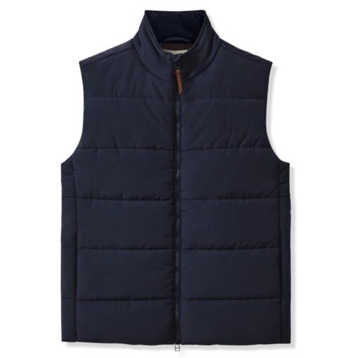 R M Williams Padstow Vest in Navy JV232NY4503