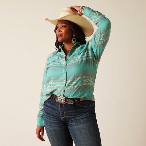 Ariat Jadeite Shirt in Jade 10048700 front