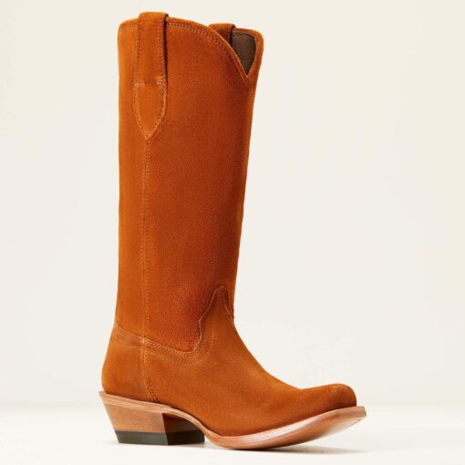 Ariat Memphis Western Boot in Penny Roughout side 10047001