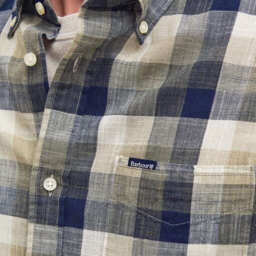 Barbour Hillroad Tailored Shirt in Olive MSH5450OL51