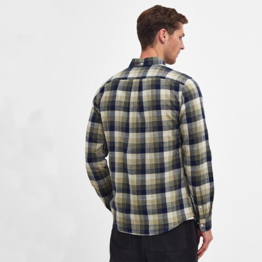 Barbour Hillroad Tailored Shirt in Olive MSH5450OL51