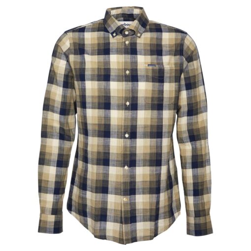 Barbour Hillroad Tailored Shirt in Olive MSH5450OL51