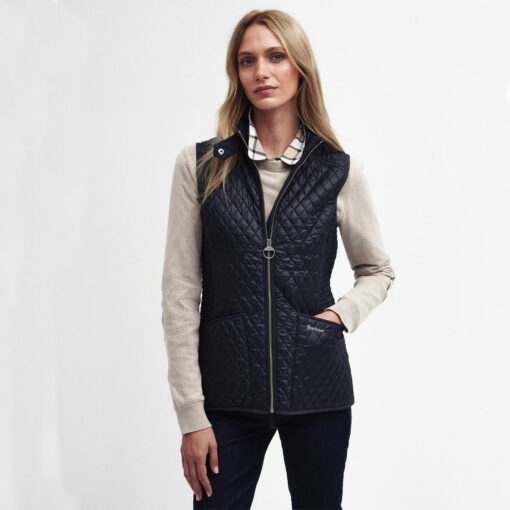 Barbour Swallow Quilted Gilet in dark navy