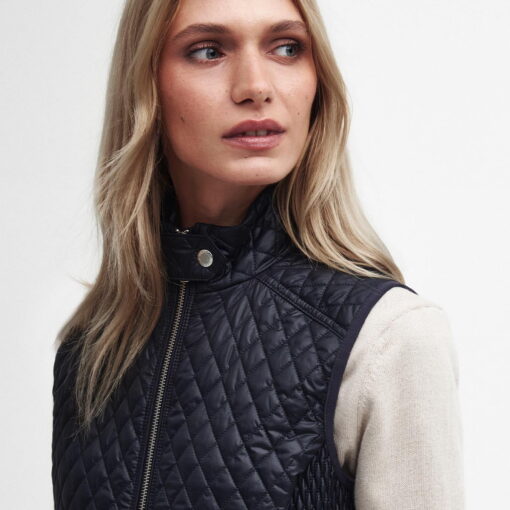 Barbour Swallow Quilted Gilet in dark navy