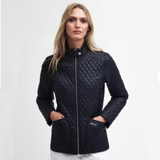 Barbour Swallow Quilted Jacket in dark navy