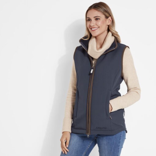 Schoffel Ladies Belton Gilet in Navy 22-13444-8880 front
