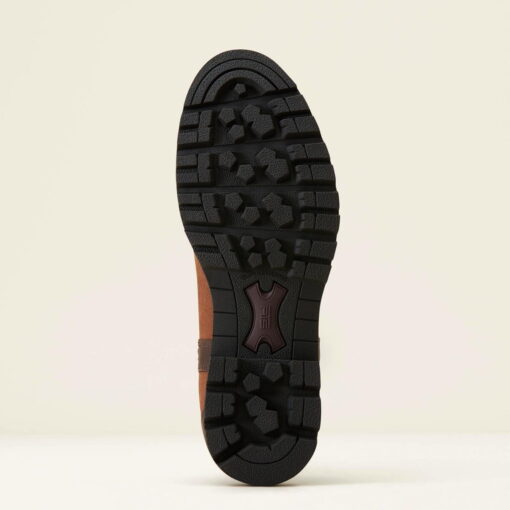 Ariat Ladies Wexford Lug Waterproof Chelsea Boots in Dark Earth - Sole