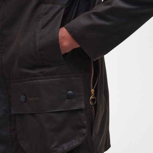 Barbour Classic Beaufort Wax Jacket in Olive - Pocket