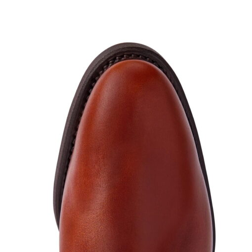 R M Williams Comfort Pull-Up Lady Yearling in Mid Brown B522P24 - toe
