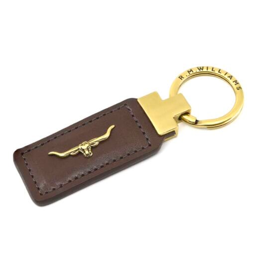 R M Williams Angaston Keyfob in Caramel CKS6ALEY50100