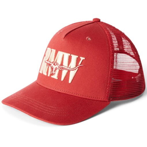 RM Williams Mens Steers Head Trucker Cap Red