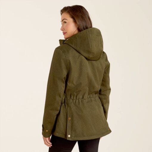 Ariat Rhodium Ladies Waterproof Insulated Parka in Rosin back 10052884