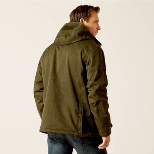 Ariat Rhodium Mens Waterproof Insulated Parka in Rosin back 10052954