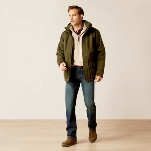 Ariat Rhodium Mens Waterproof Insulated Parka in Rosin full 10052954