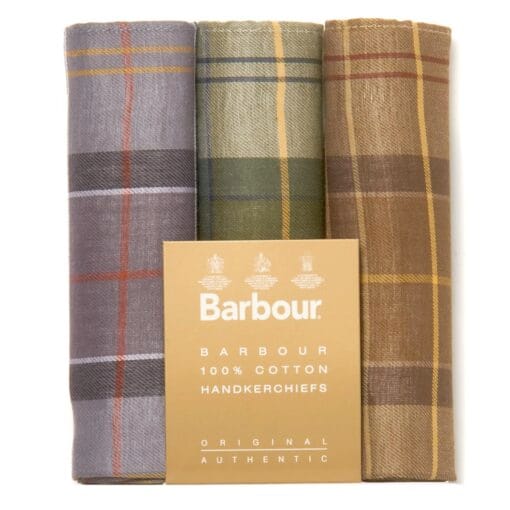 Barbour Handkerchief Gift Box Set Tartan Assortment 2 MAC0010TA121
