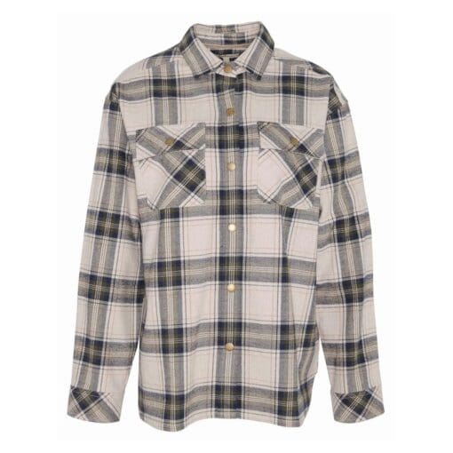 Barbour Highfield Relaxed Long-Sleeve Shirt in Sand Dune Check LSH1641SN31