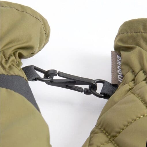 Barbour Joni Waterproof Quilted Gloves in Olive detail LGL0142OL71