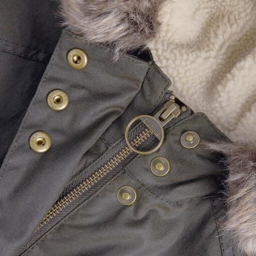 Barbour Kelsall Wax Parka in Olive Classic LWX0303OL71