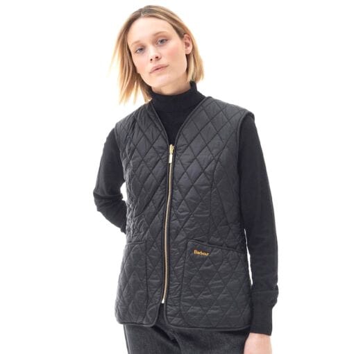 Barbour Markenfield Liner in Black front LLI0013BK11