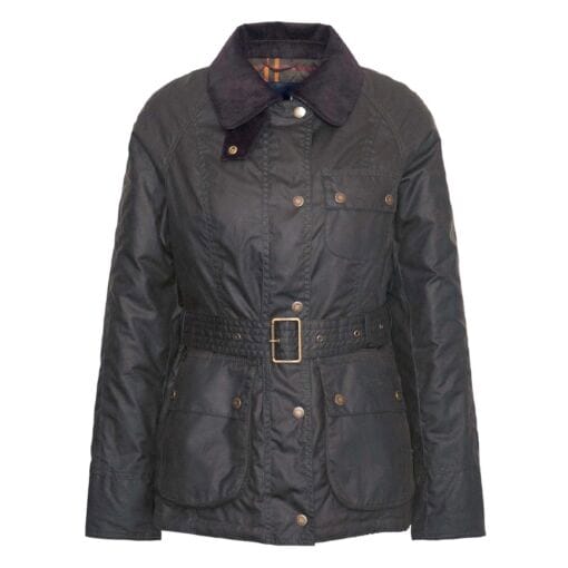 Barbour Solway Zip Wax Jacket in Olive Classic LWX1407OL71