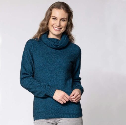 Noble Wilde Ladies Polo Neck Jumper in Tui NW3172292