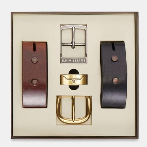 R M Williams 1 ½ Belt Gift Set box